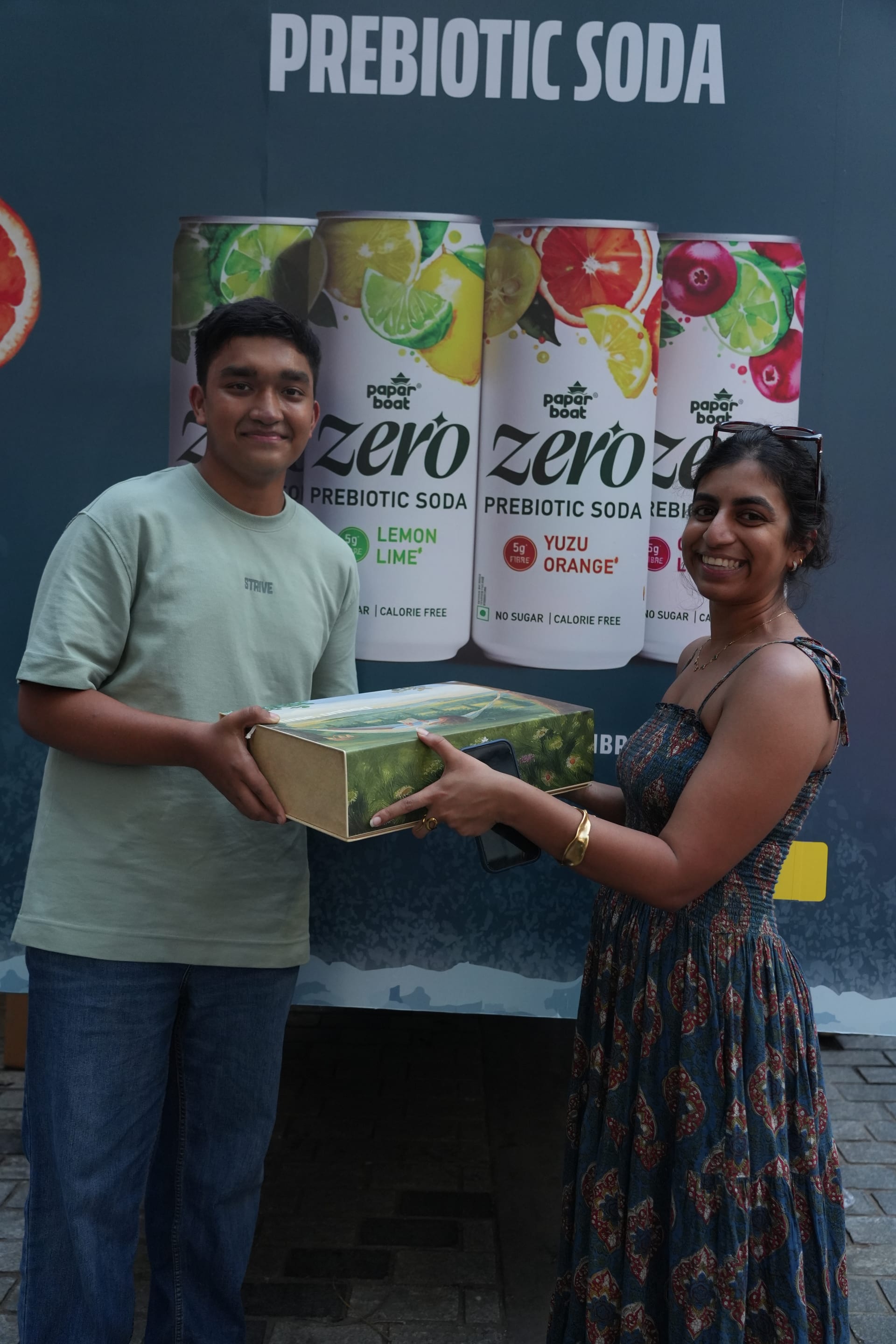 Bengaluru consumers engaging with the decibel-linked Burp-o-Meter at the Paper Boat Zero Prebiotic Soda launch canter