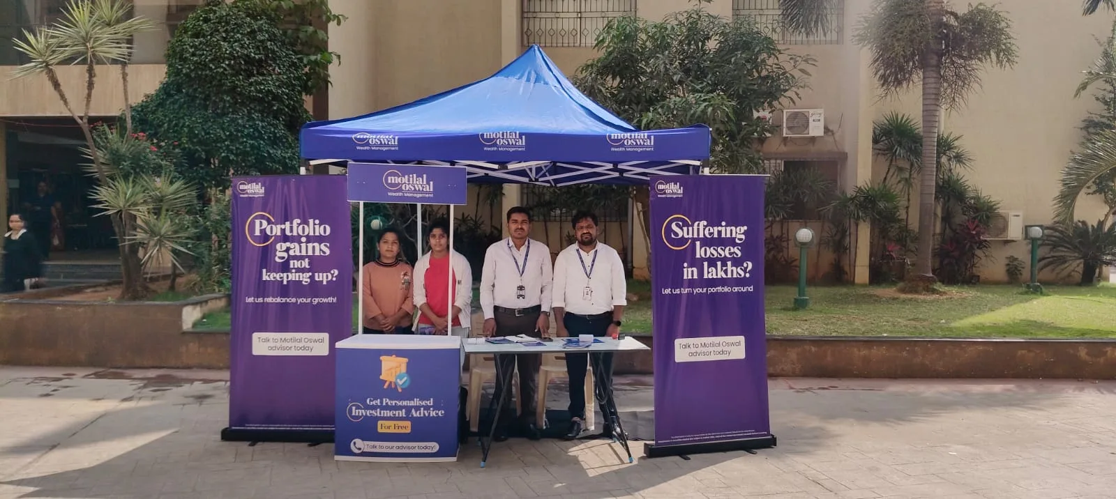 Motilal Oswal Financial Advisory Kiosk Canopy in Tech Parks
